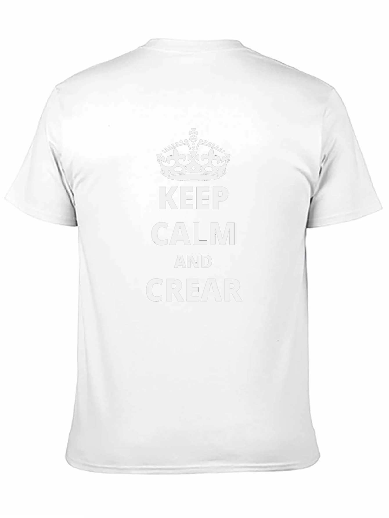 Keep Calm and Crear Black T-Shirt