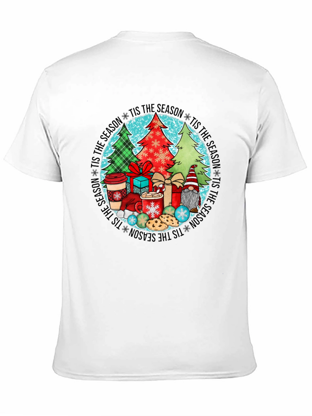 Festive Tis the Season Holiday Graphic Tee