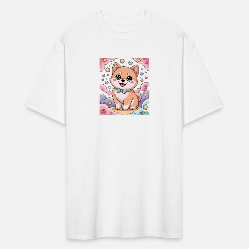 Kawaii Shiba Dog Cute Bow Tie Puppy in Pastel