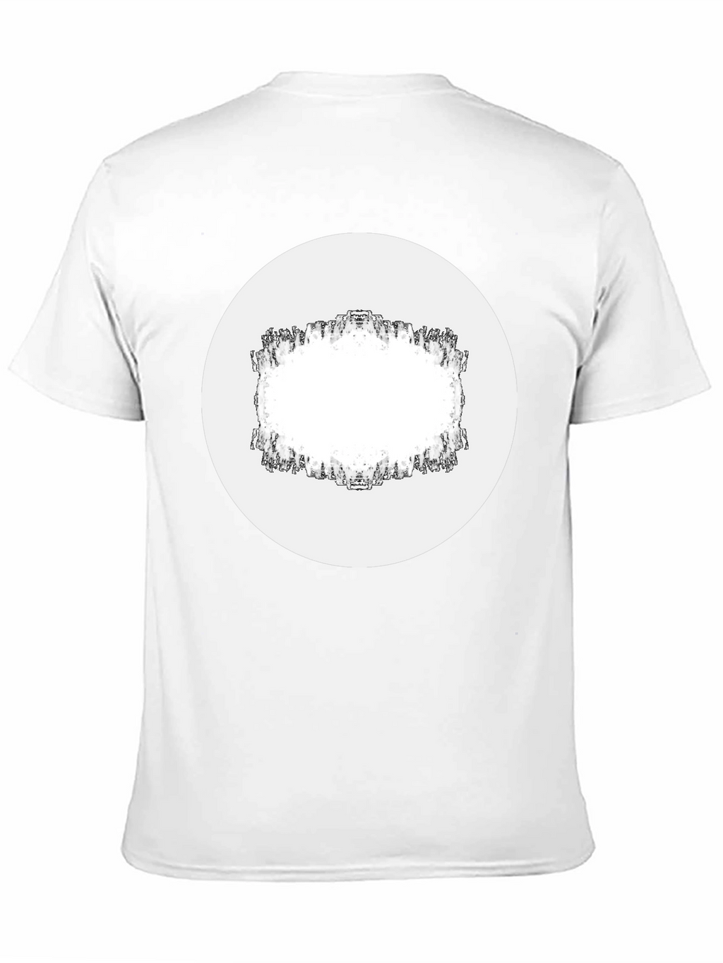 Modern Black T-Shirt with Geometric Frame Design