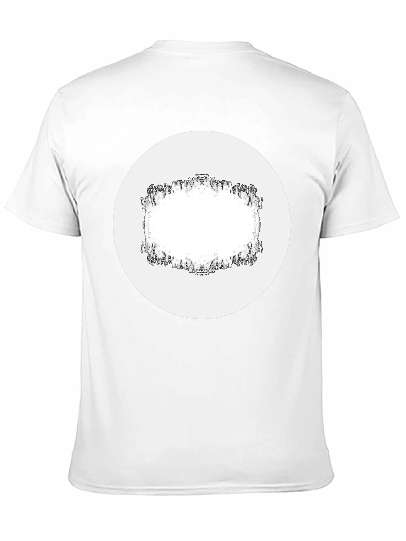 Modern Black T-Shirt with Geometric Frame Design