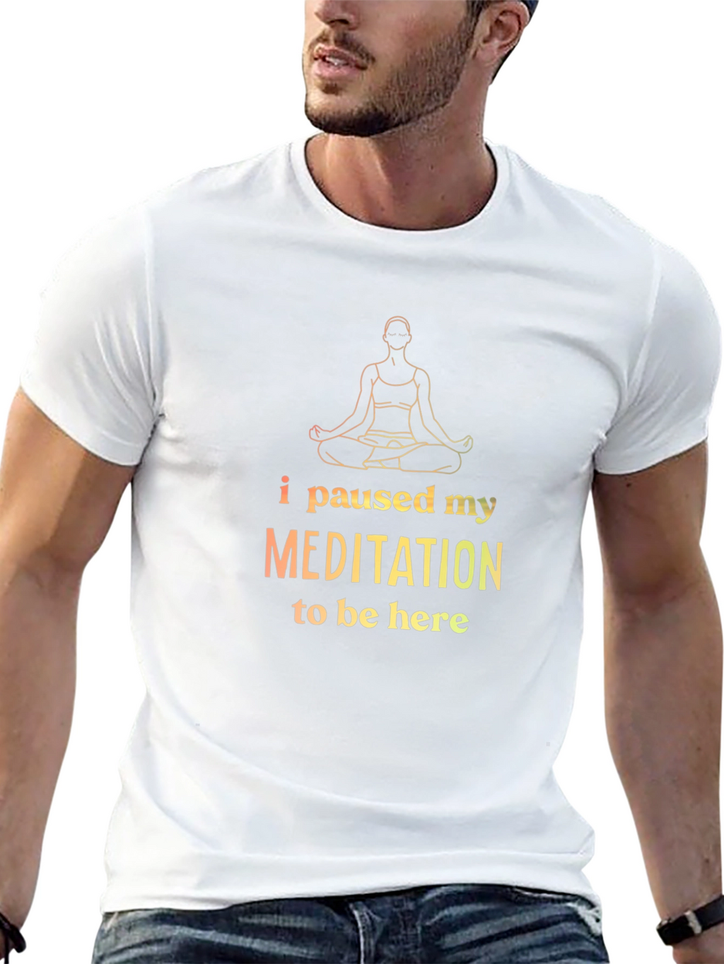 Meditation Break T-Shirt: Zen Style Black Tee