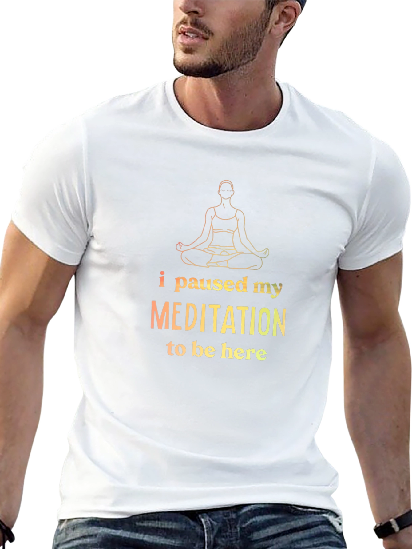 Meditation Break T-Shirt: Zen Style Black Tee