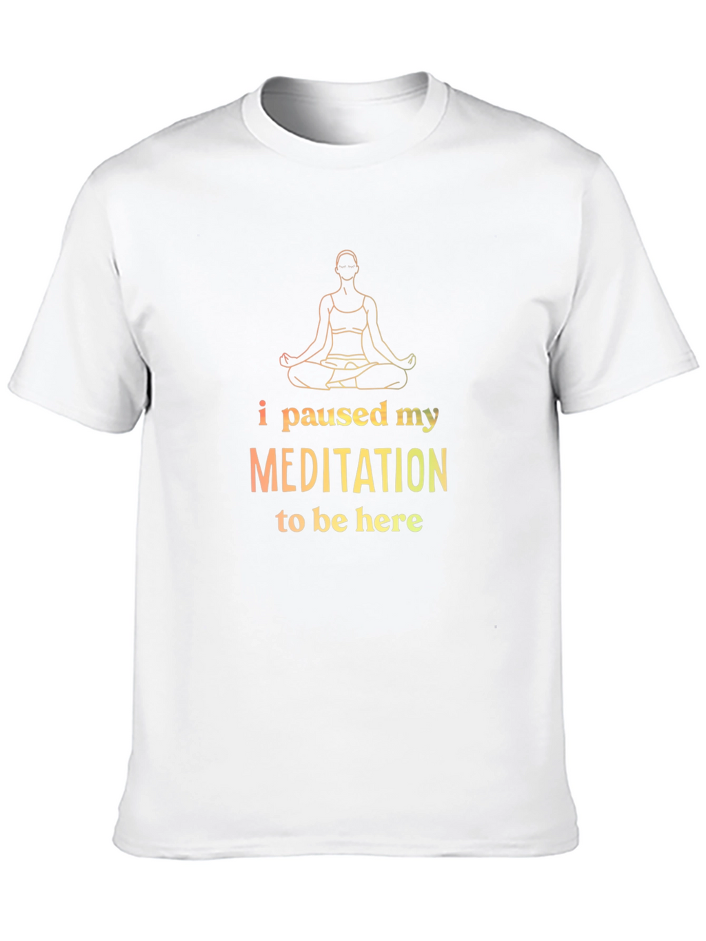 Meditation Break T-Shirt: Zen Style Black Tee