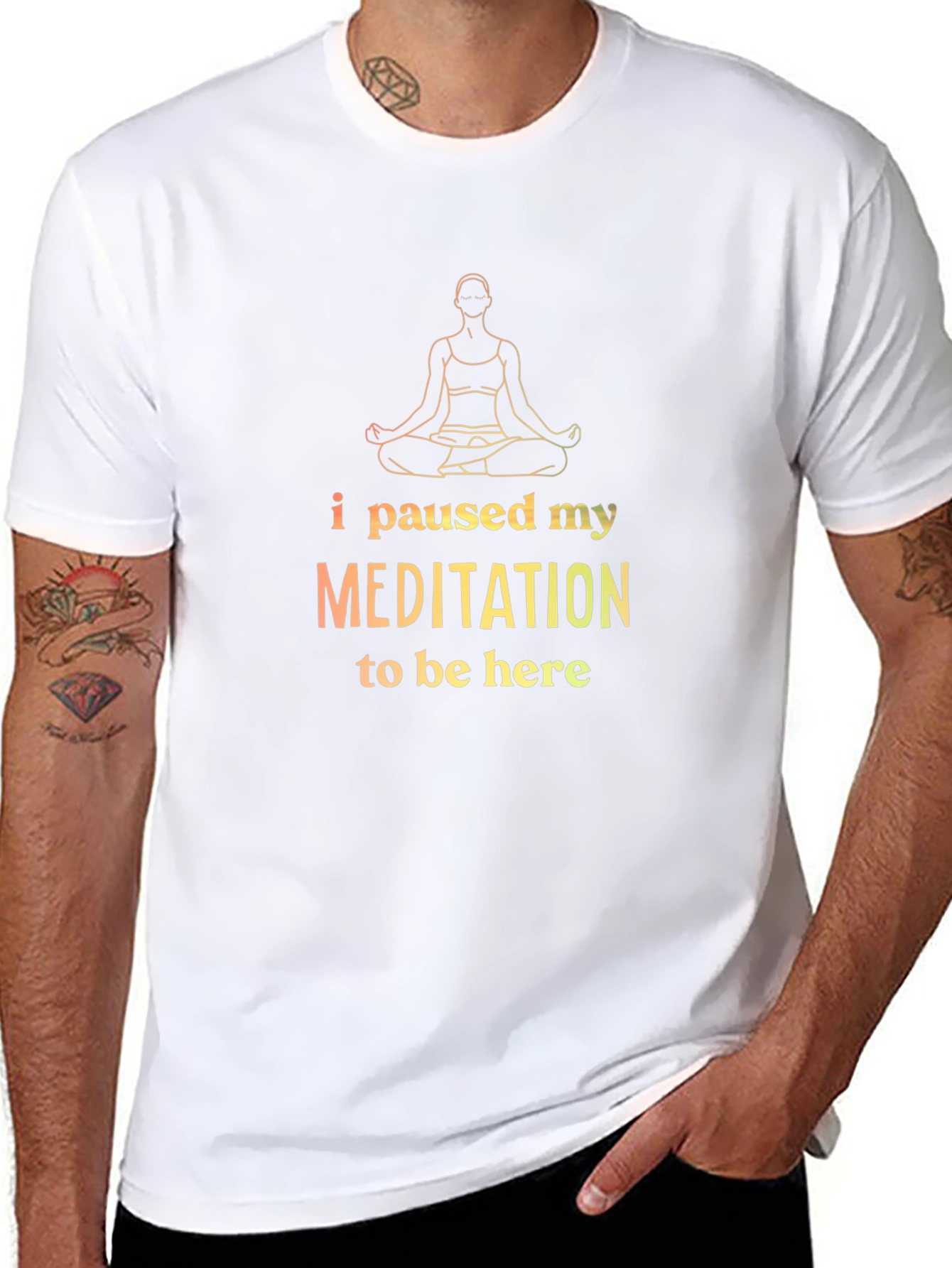 Meditation Break T-Shirt: Zen Style Black Tee