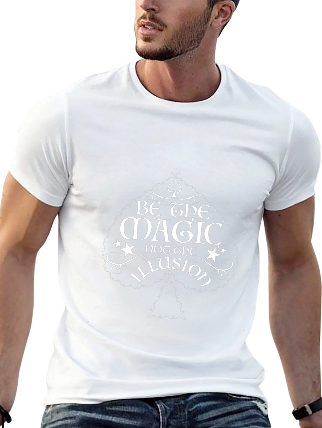 Be the Magic Graphic Tee - Black Cotton T-Shirt