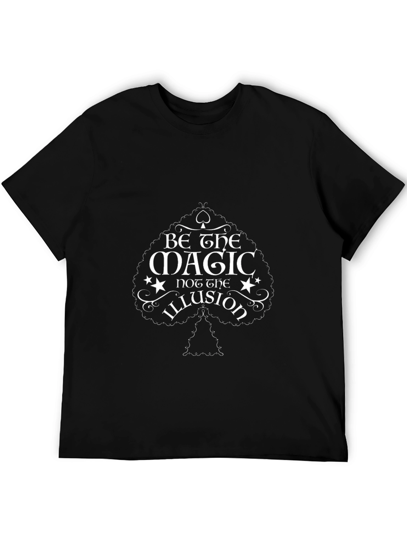 Be the Magic Graphic Tee - Black Cotton T-Shirt