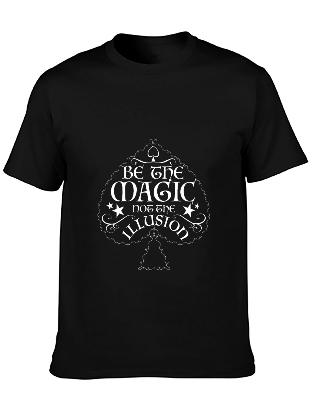 Be the Magic Graphic Tee - Black Cotton T-Shirt