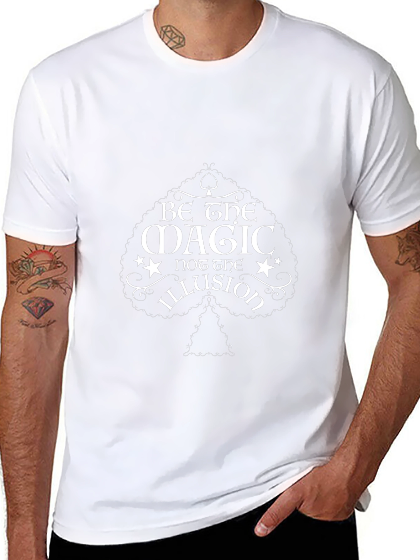 Be the Magic Graphic Tee - Black Cotton T-Shirt