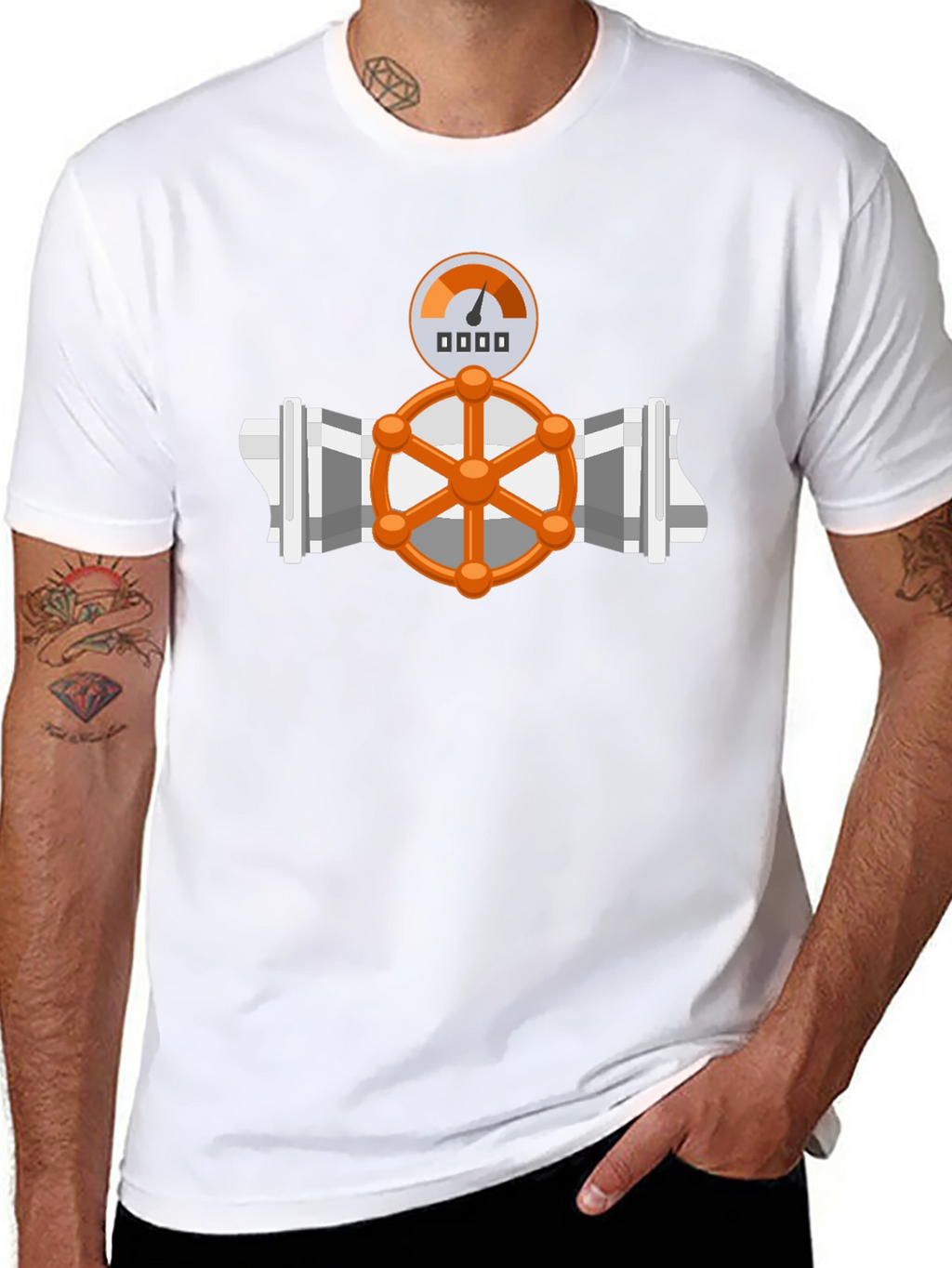 Plumbing Valve Graphic T-Shirt