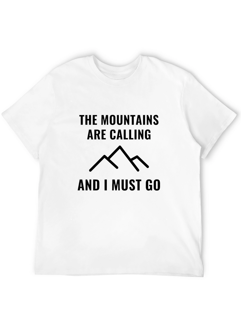 Mountains are Calling Black Graphic Tee
