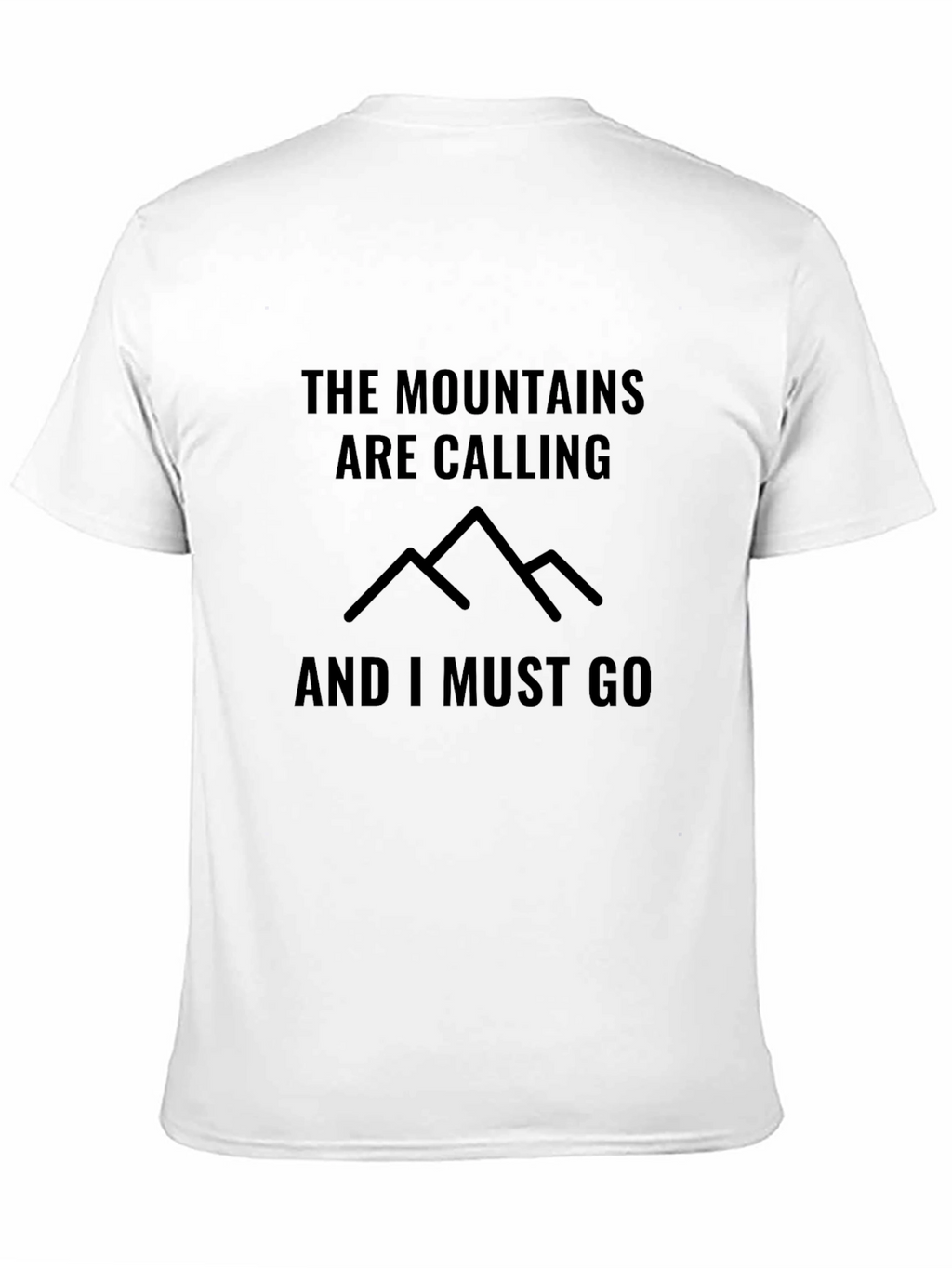 Mountains are Calling Black Graphic Tee