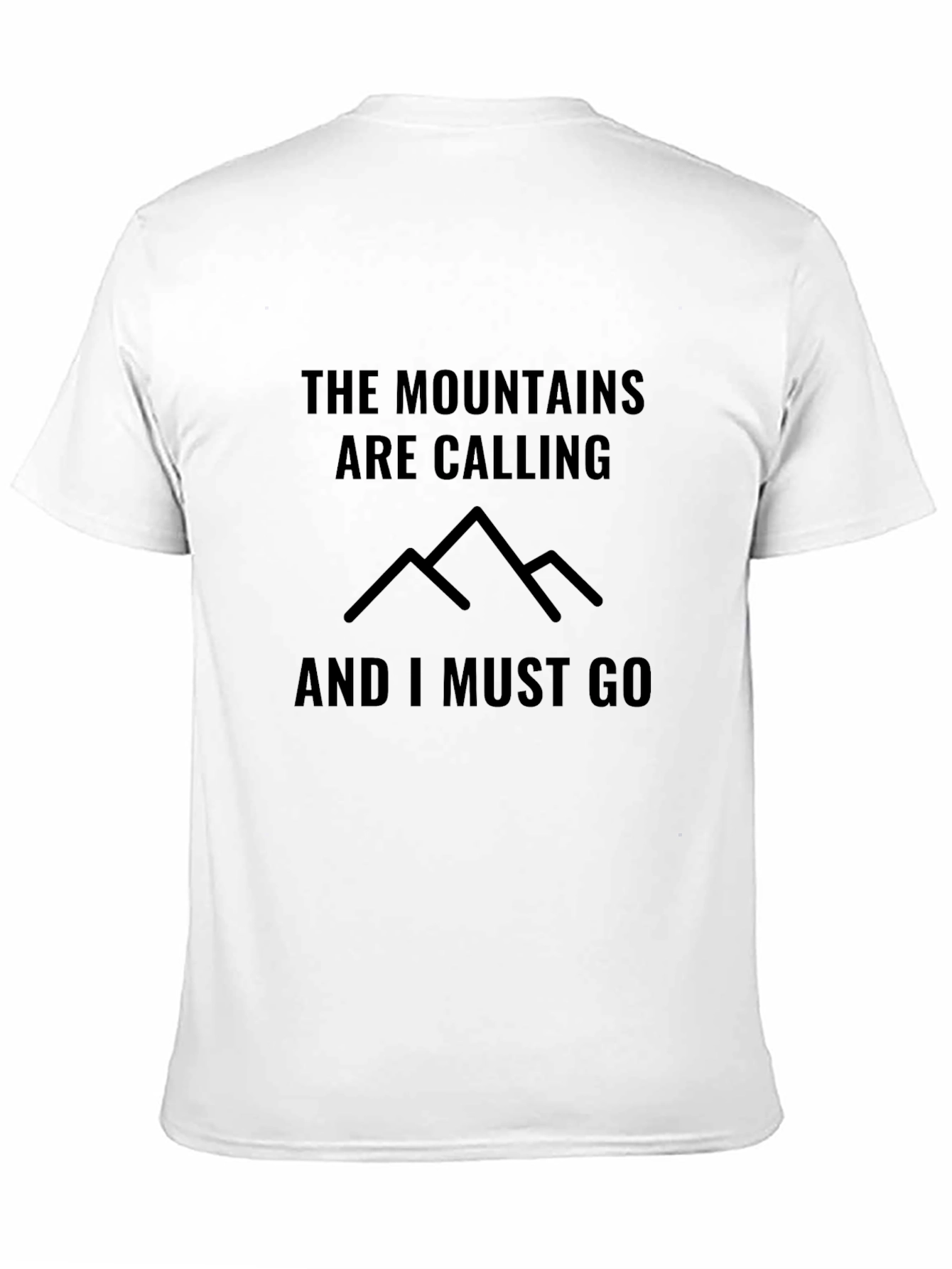Mountains are Calling Black Graphic Tee