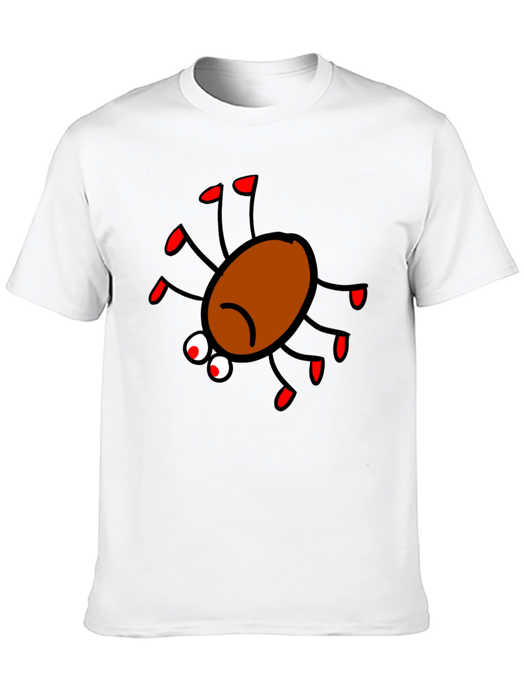 Spider Graphic Print Black T-Shirt