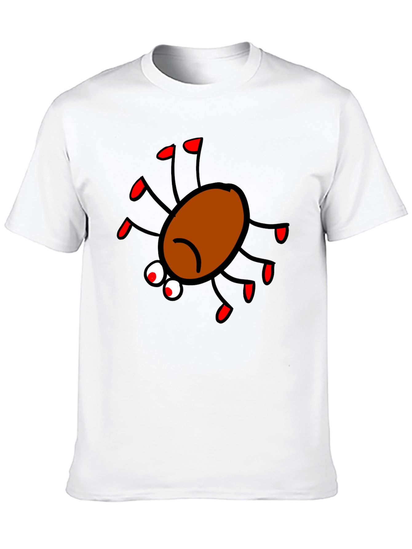 Spider Graphic Print Black T-Shirt
