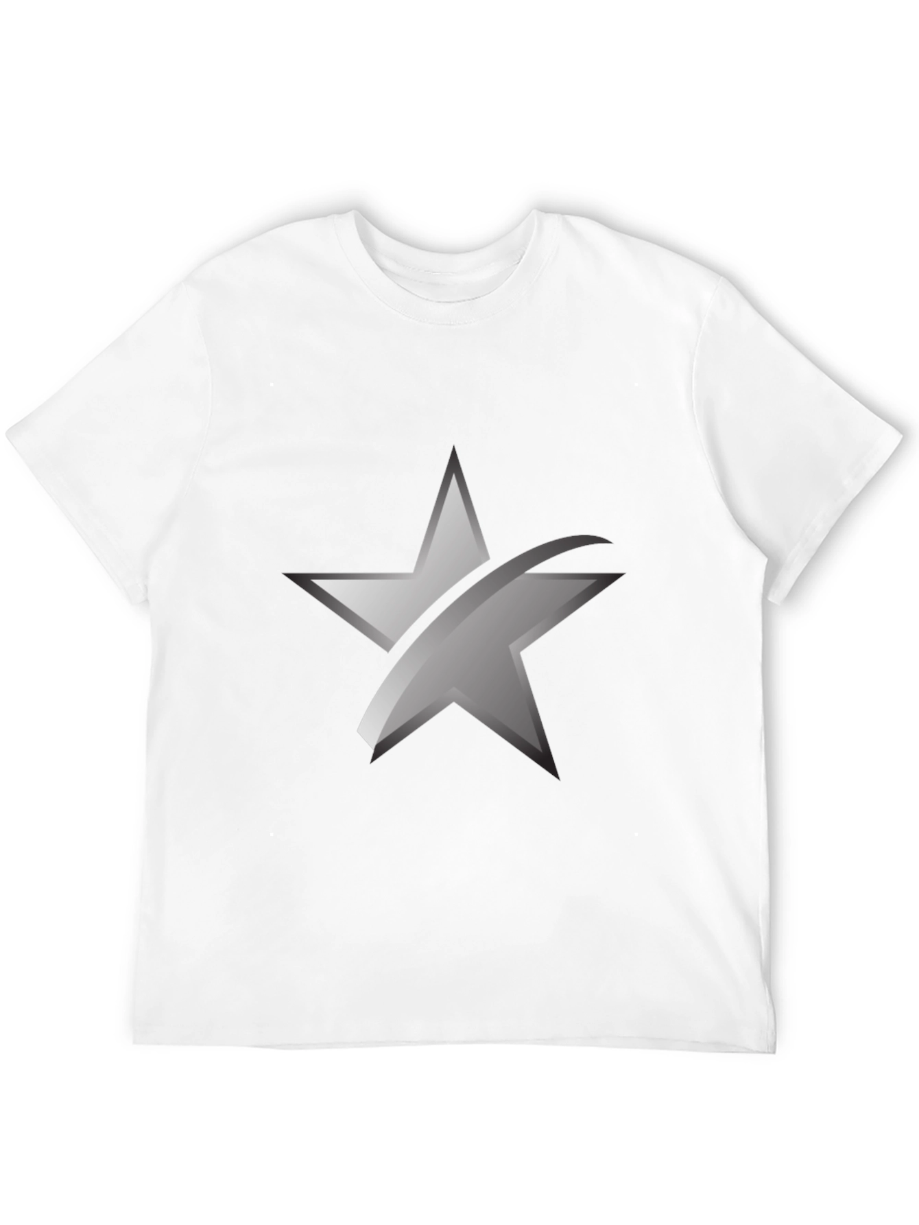 Sleek Star Graphic Black T-Shirt