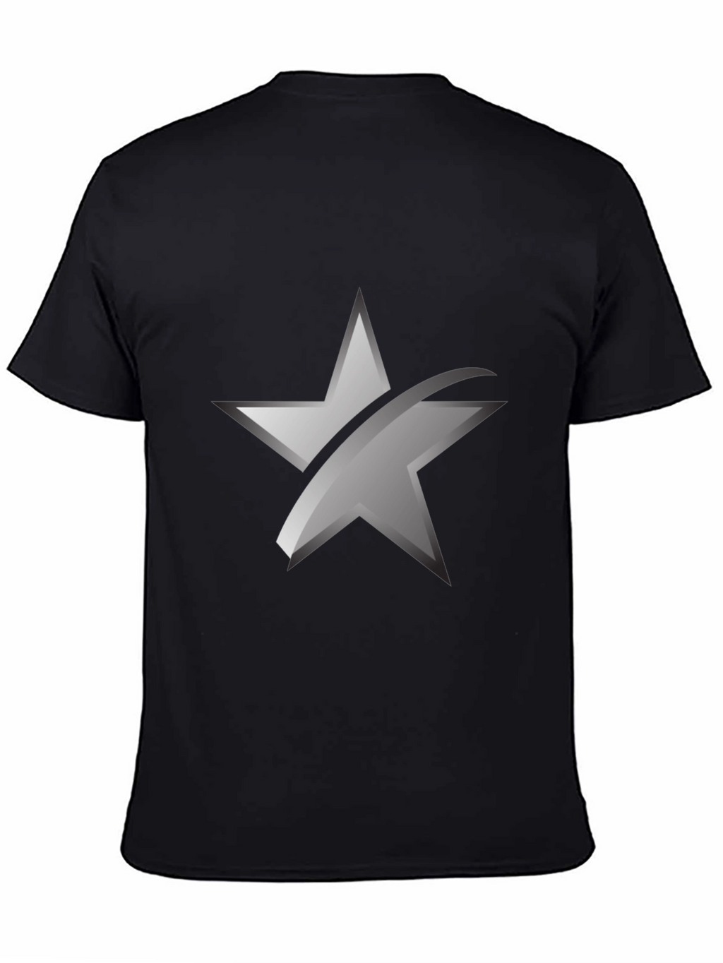 Sleek Star Graphic Black T-Shirt