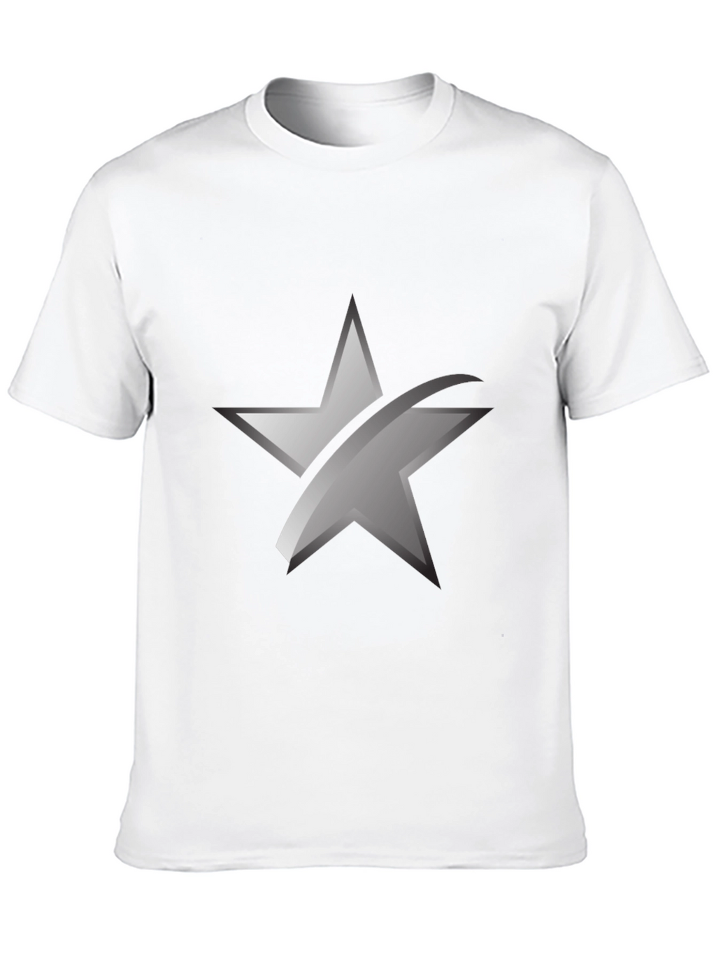 Sleek Star Graphic Black T-Shirt