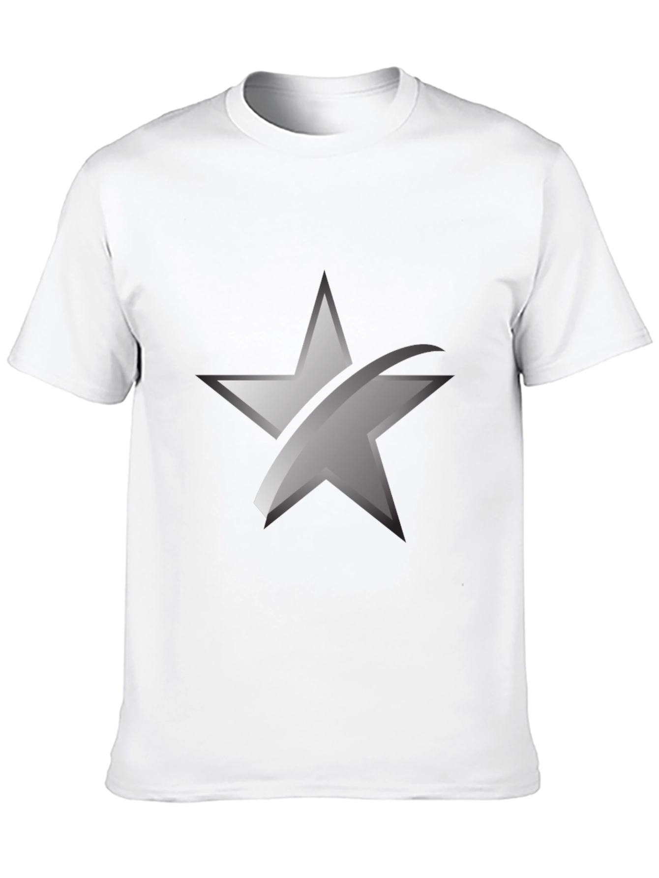 Sleek Star Graphic Black T-Shirt