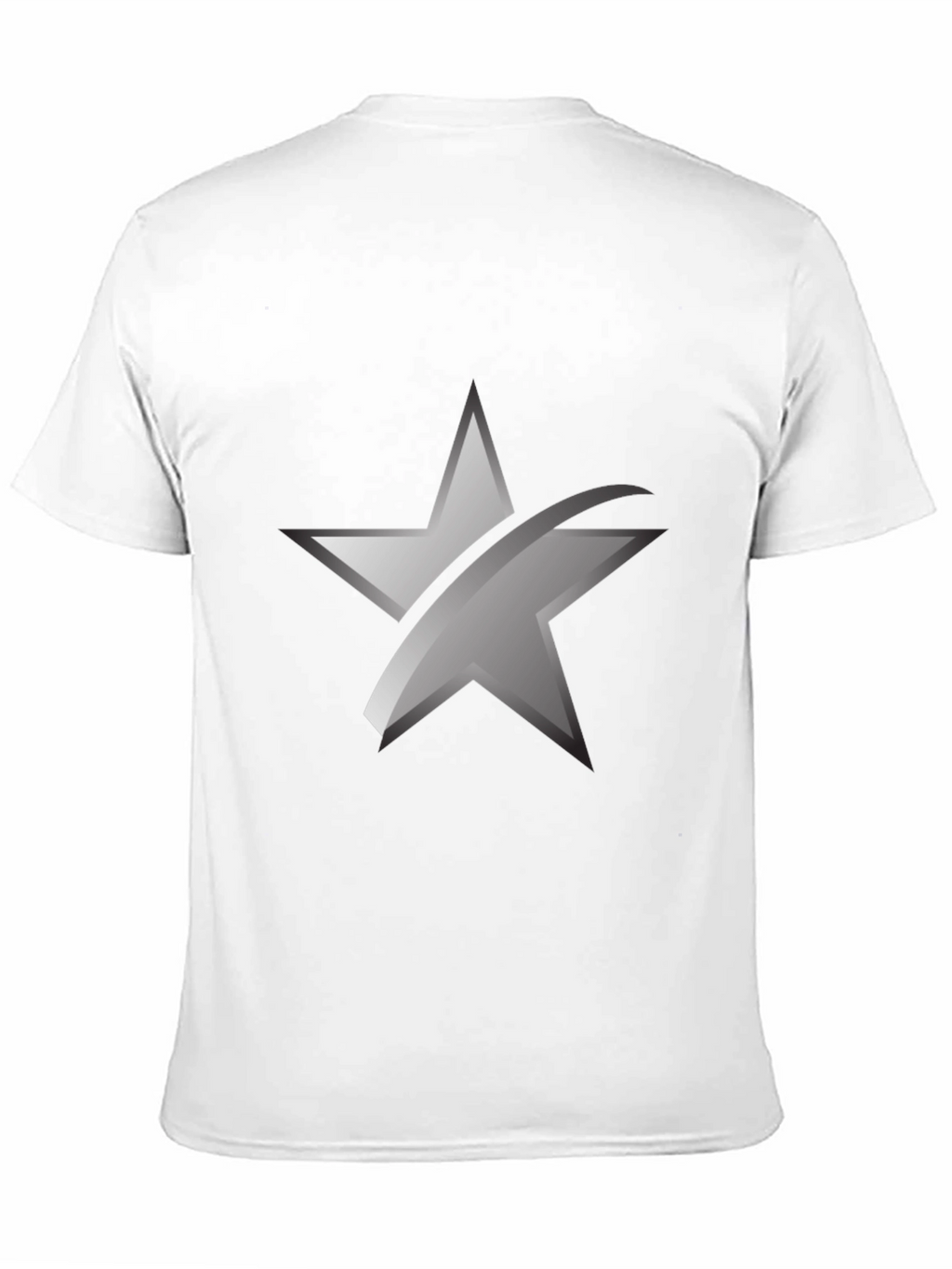 Sleek Star Graphic Black T-Shirt