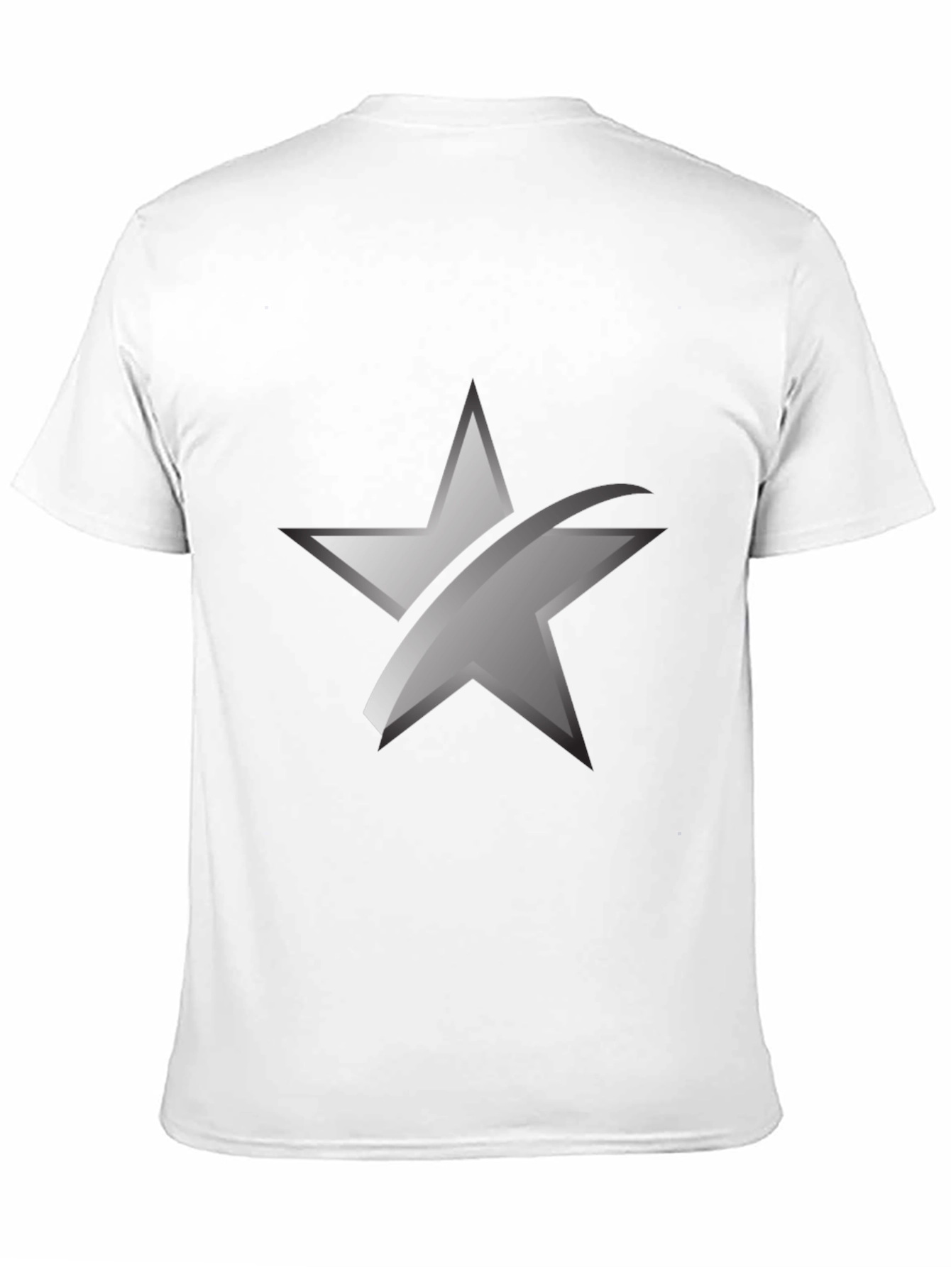 Sleek Star Graphic Black T-Shirt