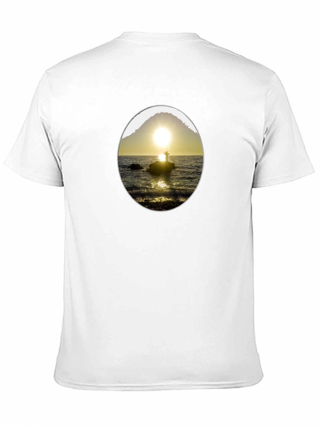 Sunset Silhouette Graphic Tee - Black