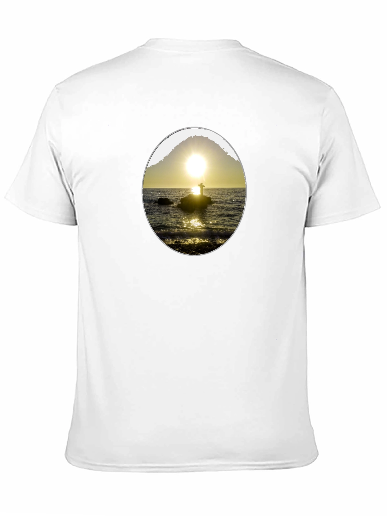 Sunset Silhouette Graphic Tee - Black
