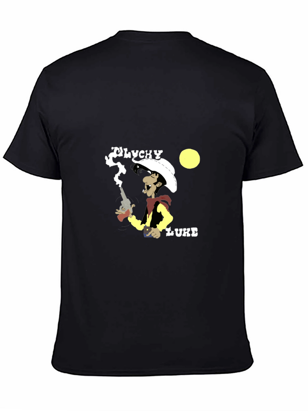Lucky Luke Graphic T-Shirt - Cowboy Cartoon Tee