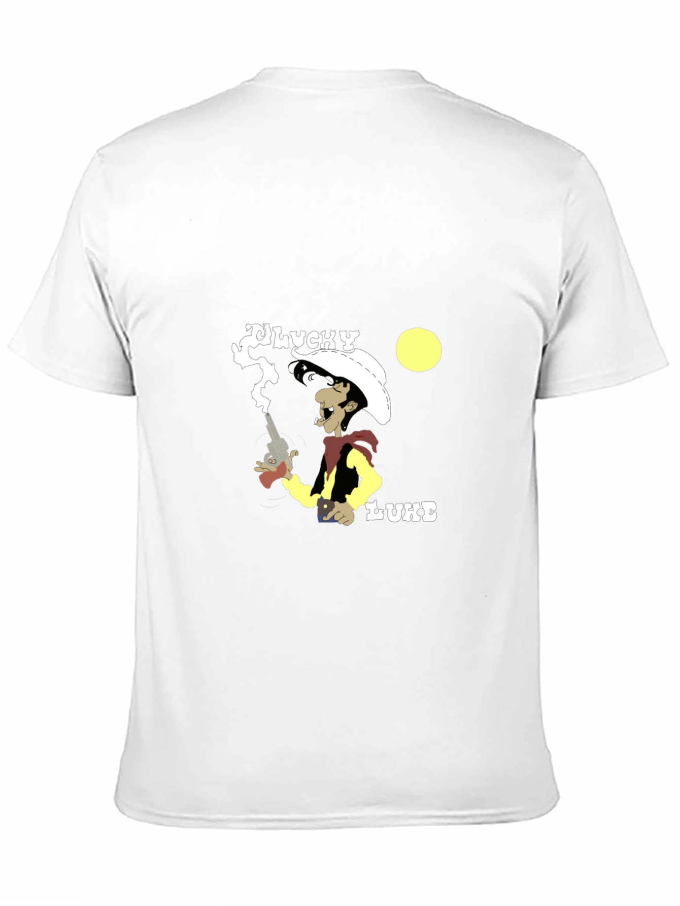 Lucky Luke Graphic T-Shirt - Cowboy Cartoon Tee
