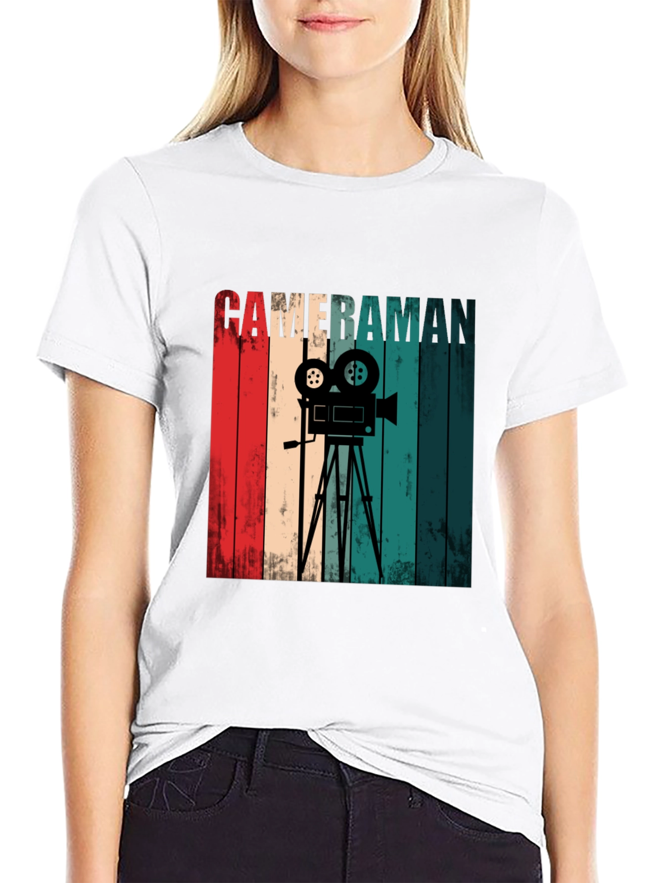 Retro Cameraman Graphic Tee