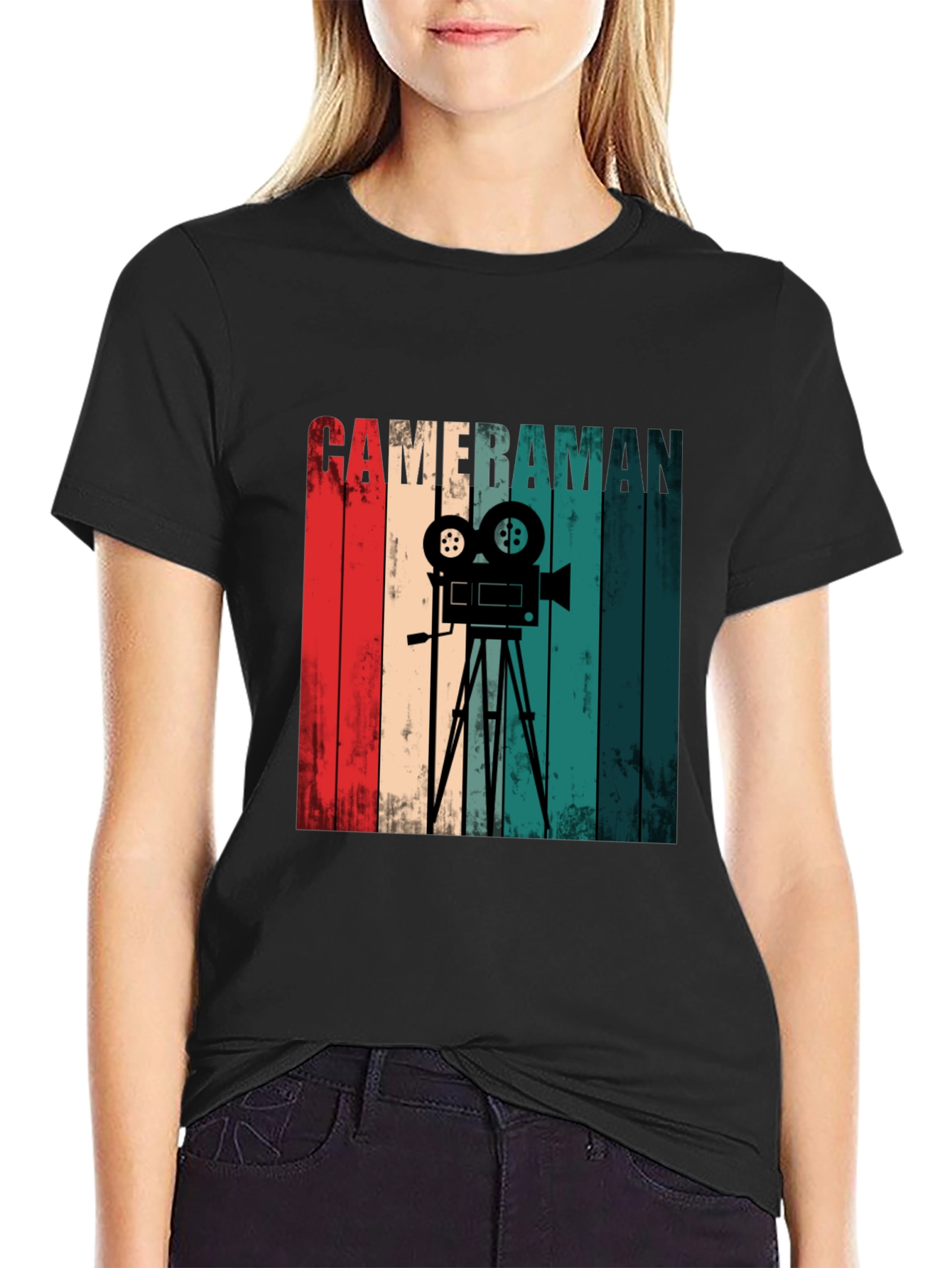 Retro Cameraman Graphic Tee