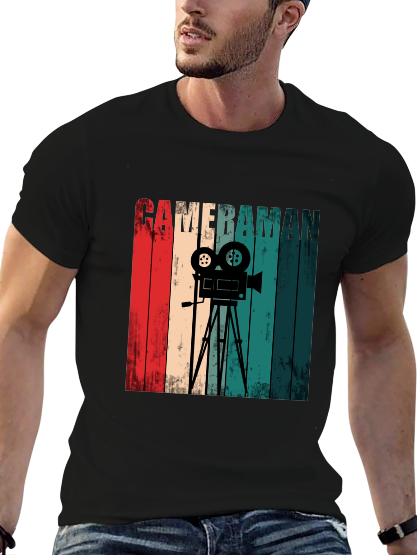 Retro Cameraman Graphic Tee