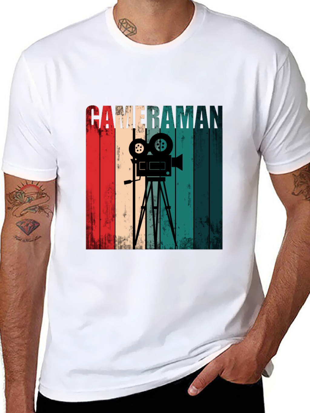 Retro Cameraman Graphic Tee