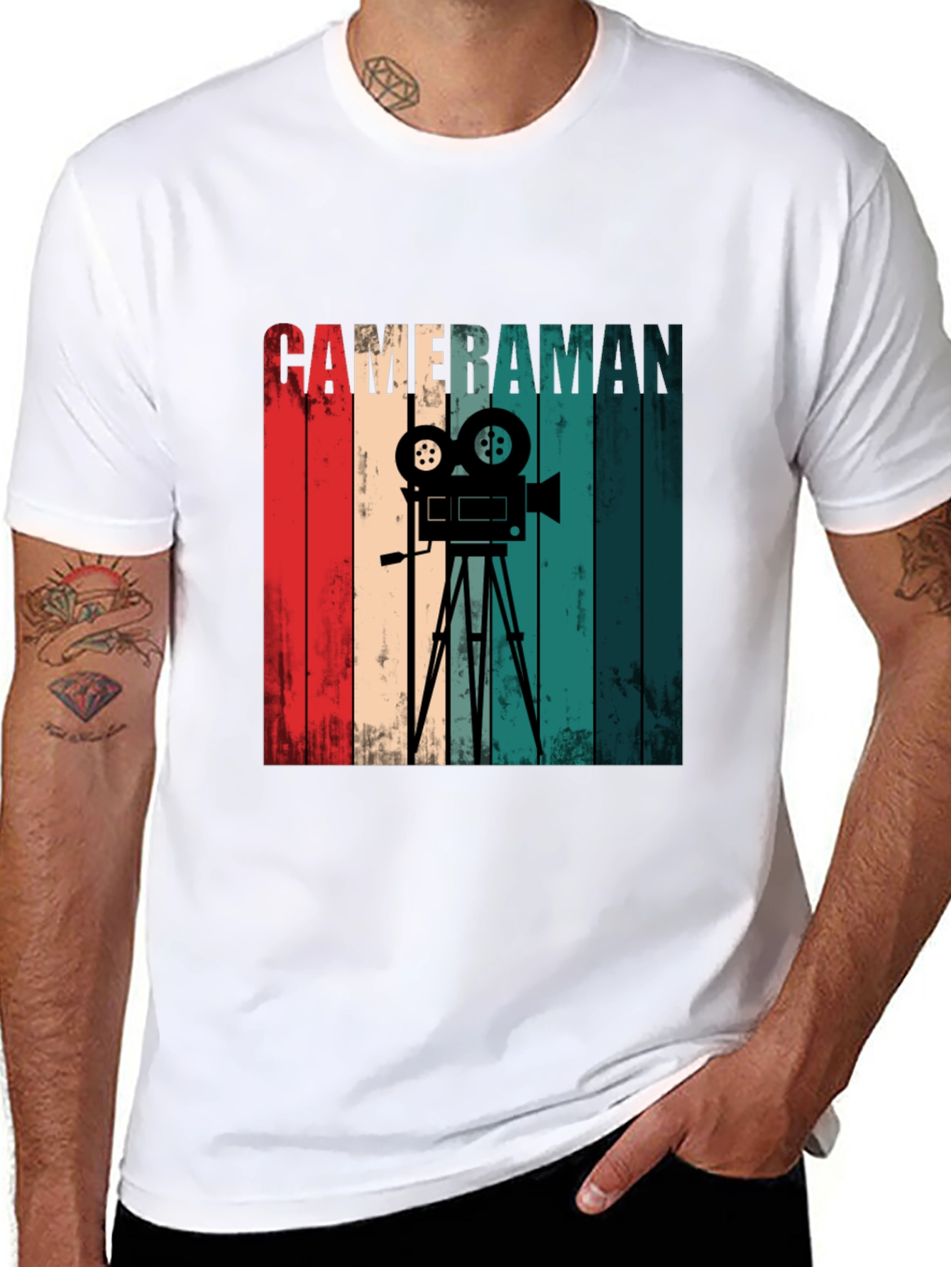Retro Cameraman Graphic Tee