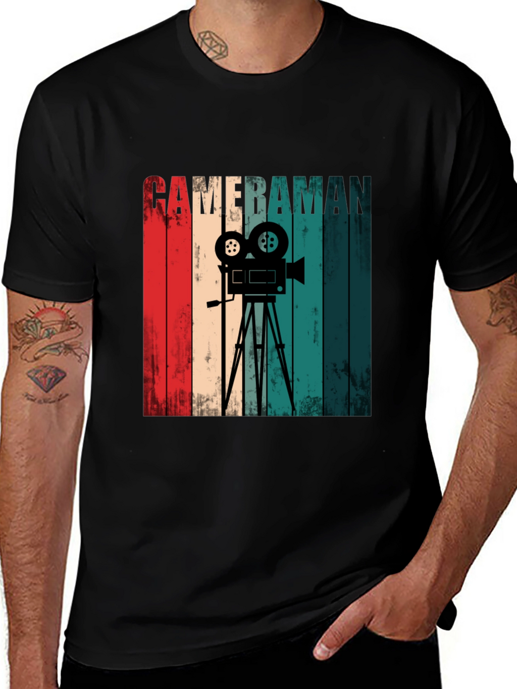 Retro Cameraman Graphic Tee