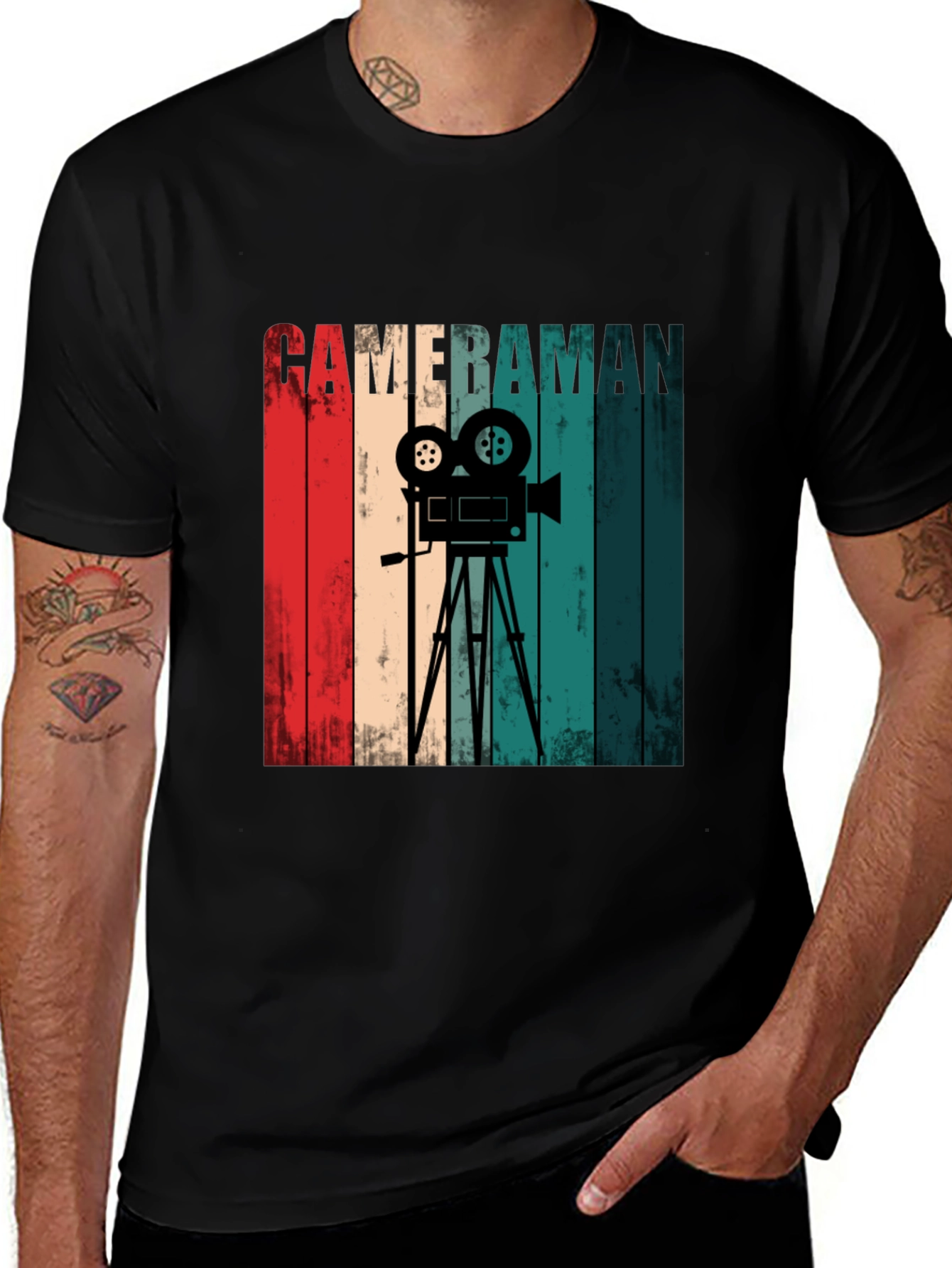 Retro Cameraman Graphic Tee