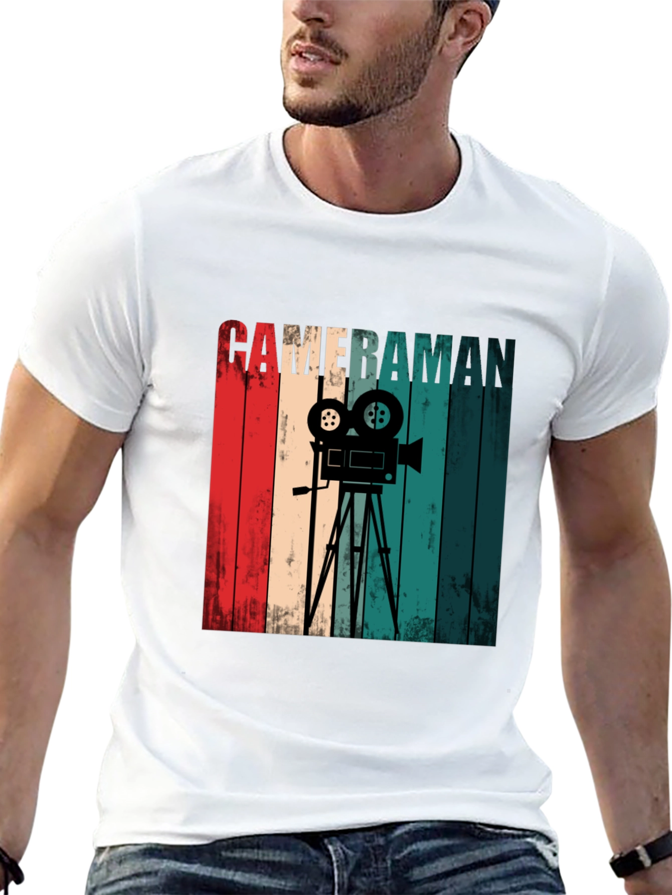 Retro Cameraman Graphic Tee