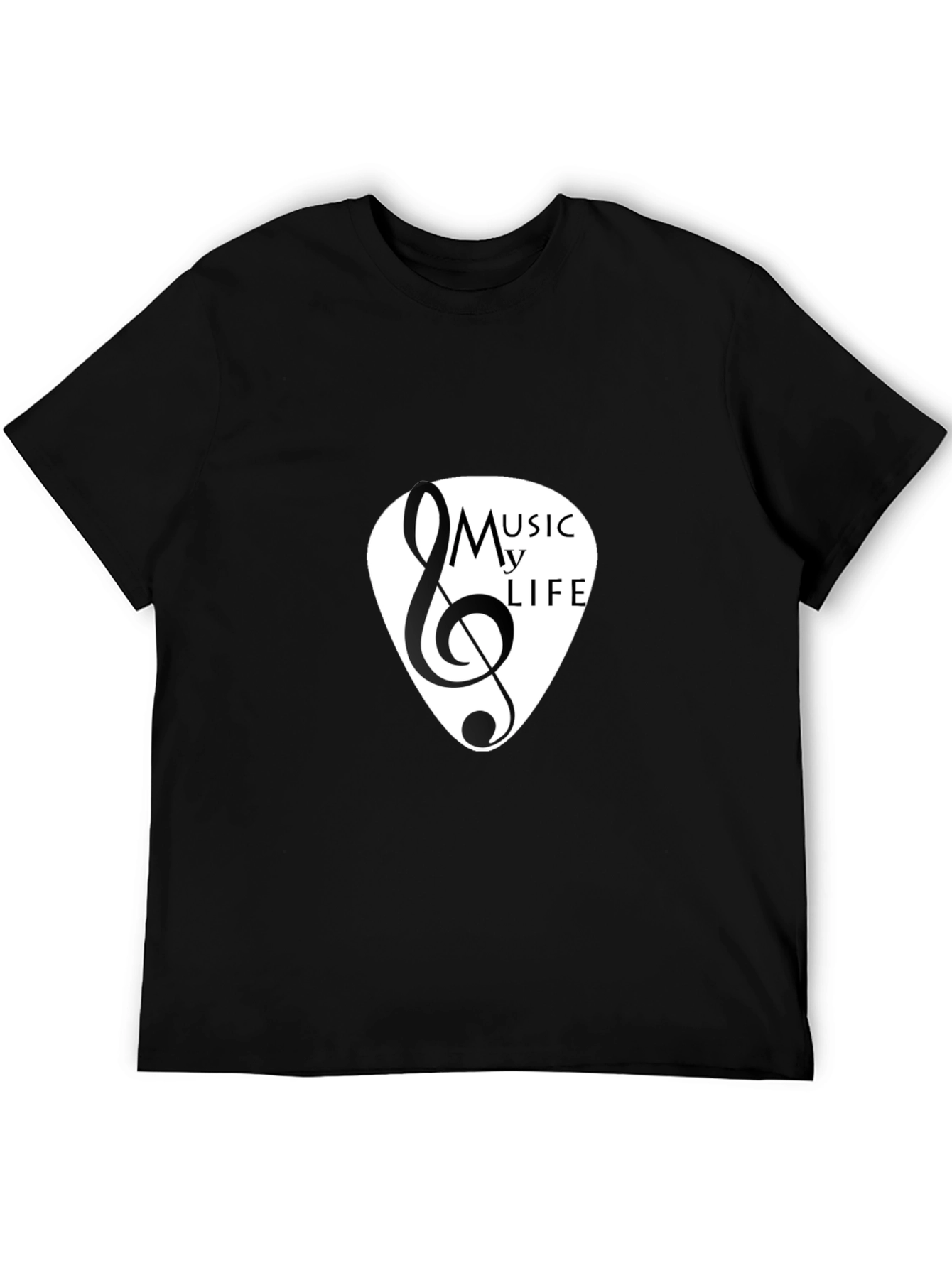 Music is My Life Black T-Shirt