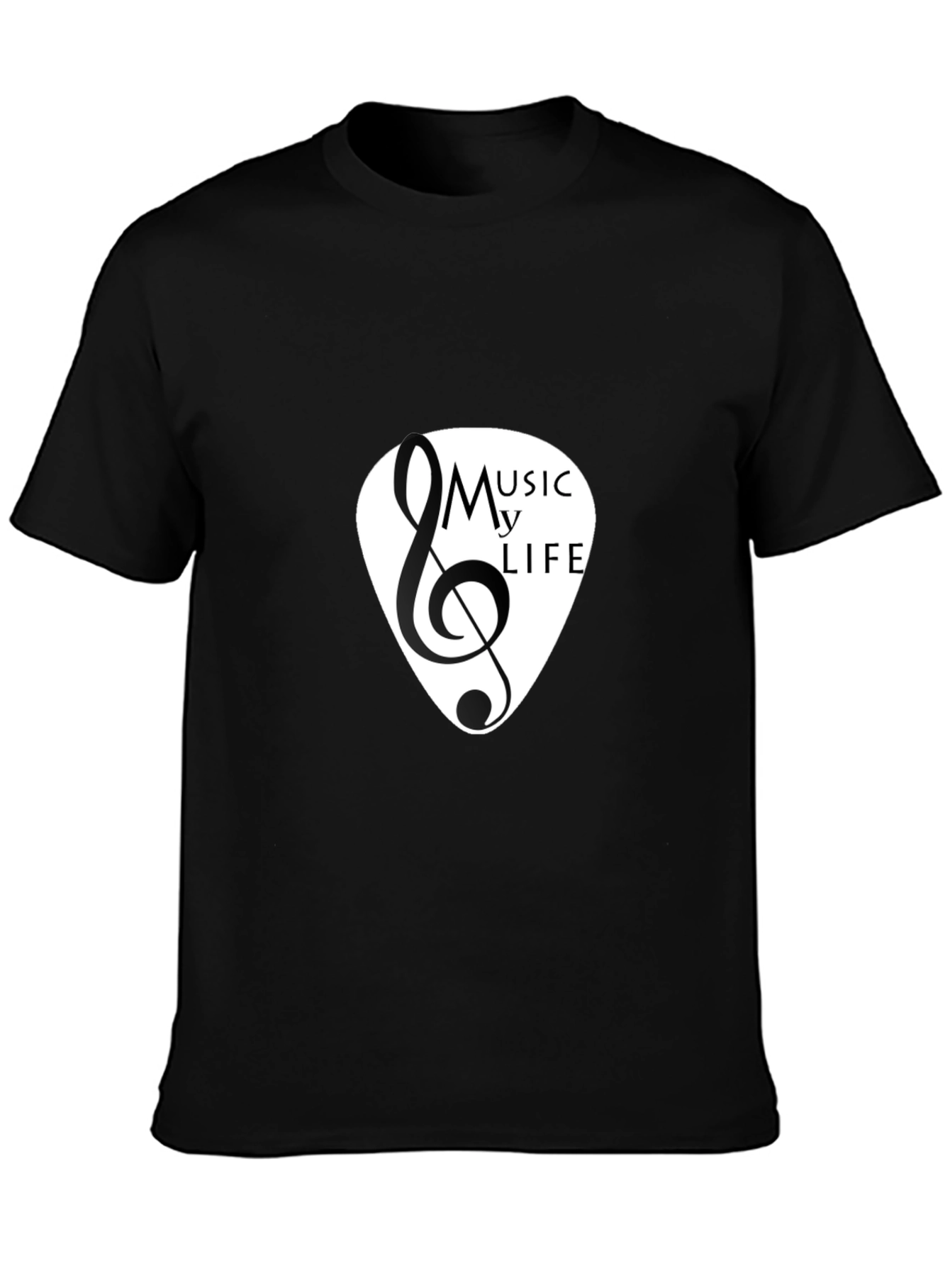 Music is My Life Black T-Shirt