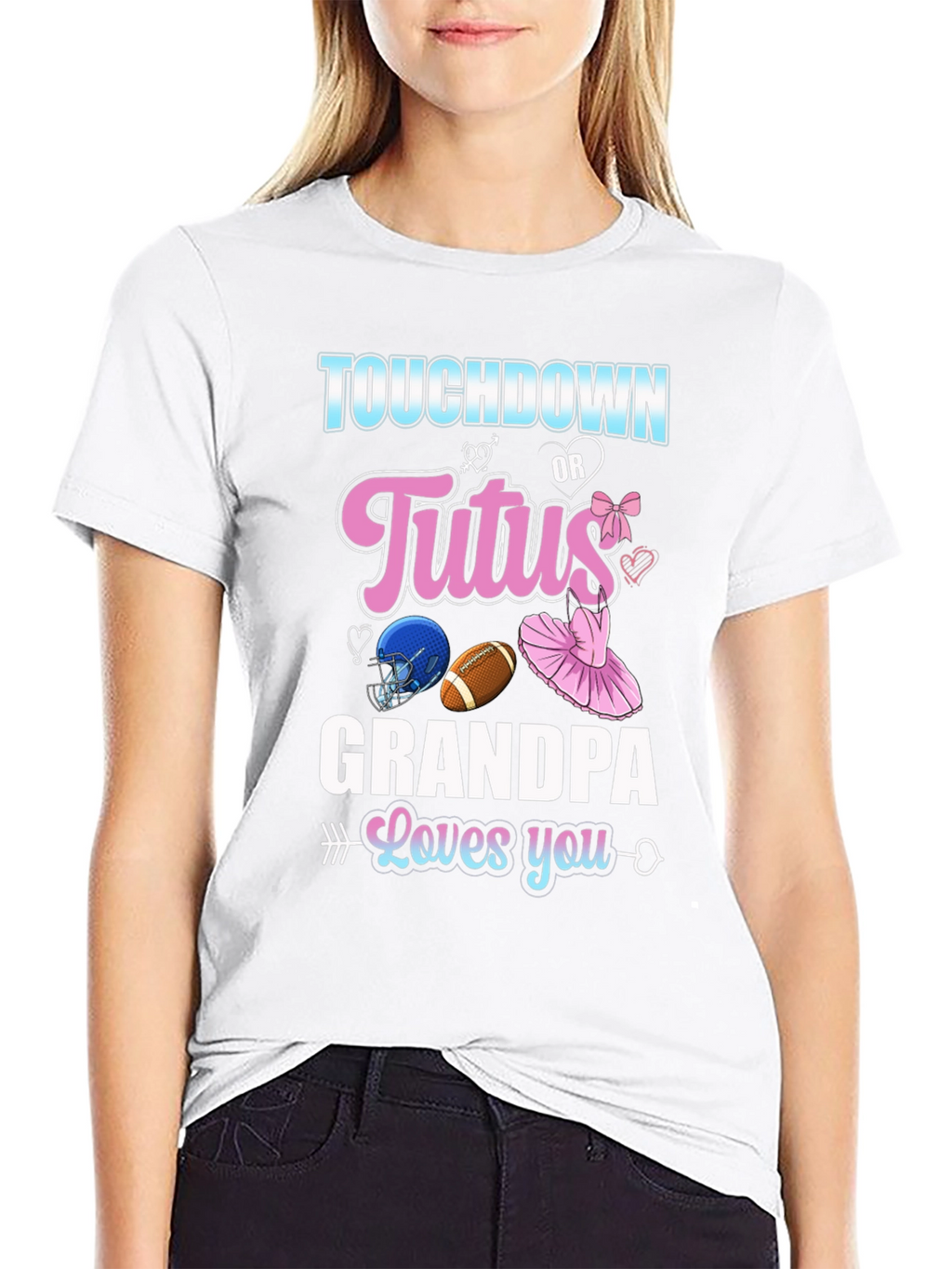 Touchdown or Tutus Grandpa T-Shirt