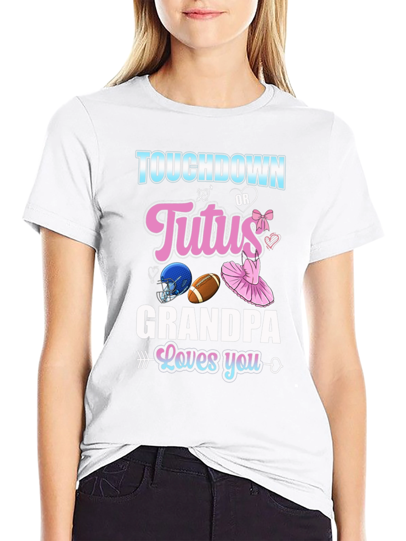 Touchdown or Tutus Grandpa T-Shirt