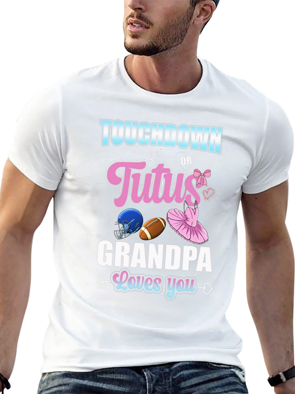 Touchdown or Tutus Grandpa T-Shirt
