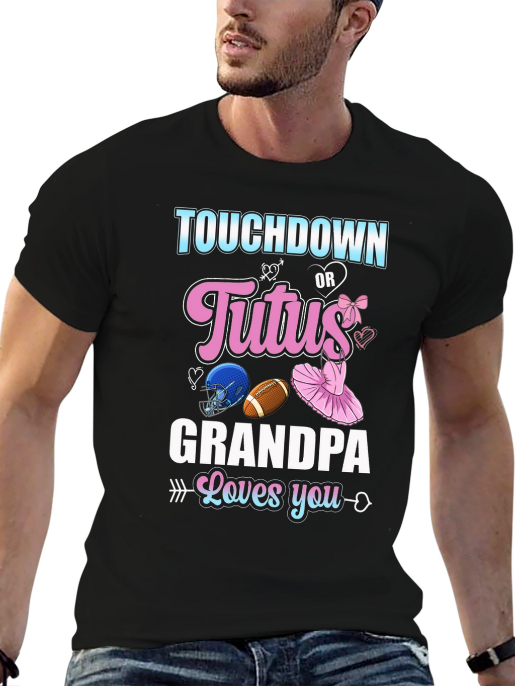 Touchdown or Tutus Grandpa T-Shirt