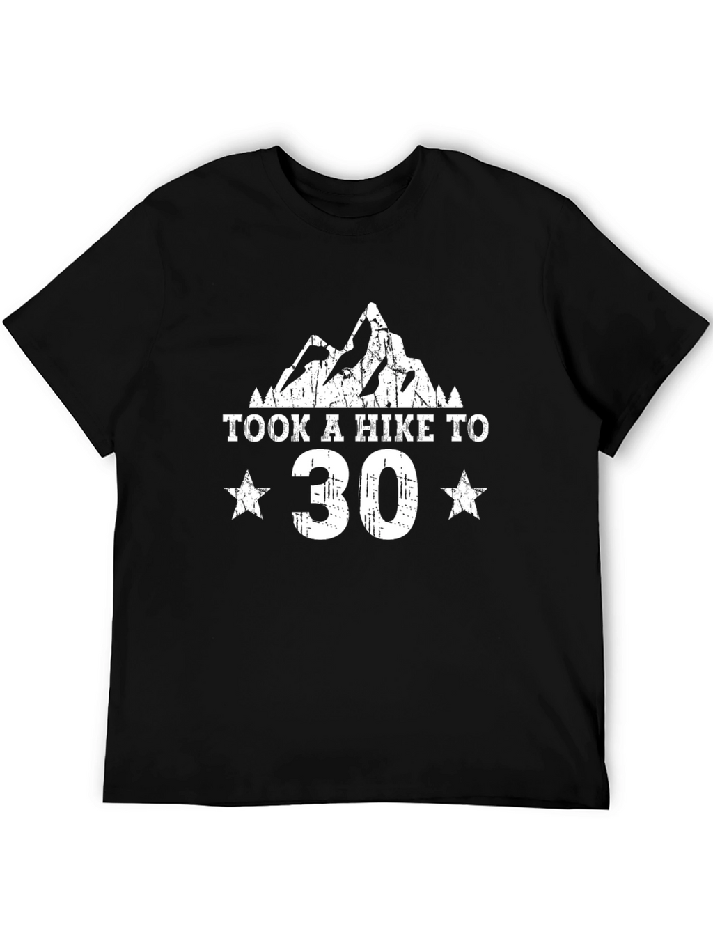 Took a Hike to 30 T-Shirt - Mountain Design