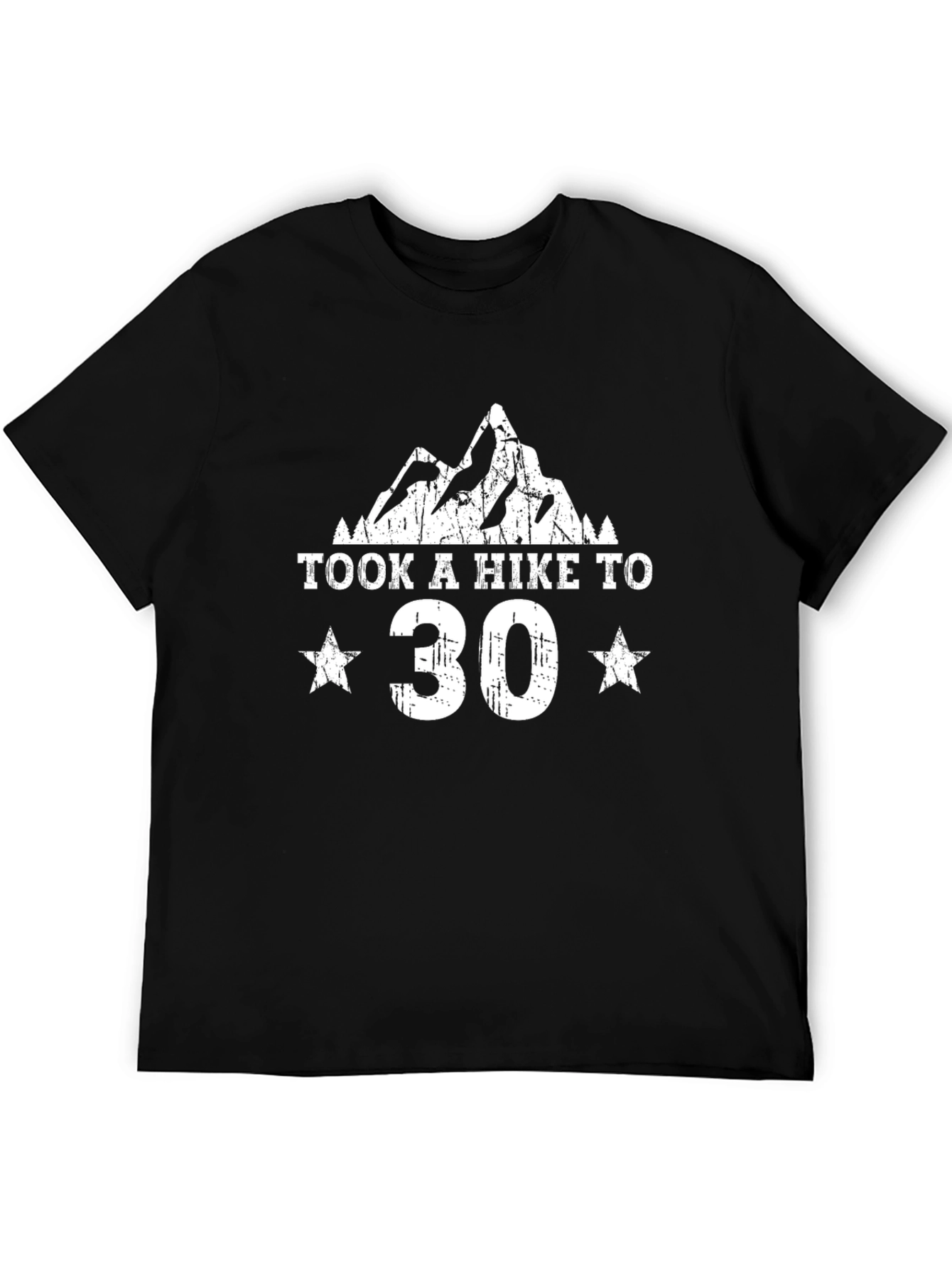 Took a Hike to 30 T-Shirt - Mountain Design