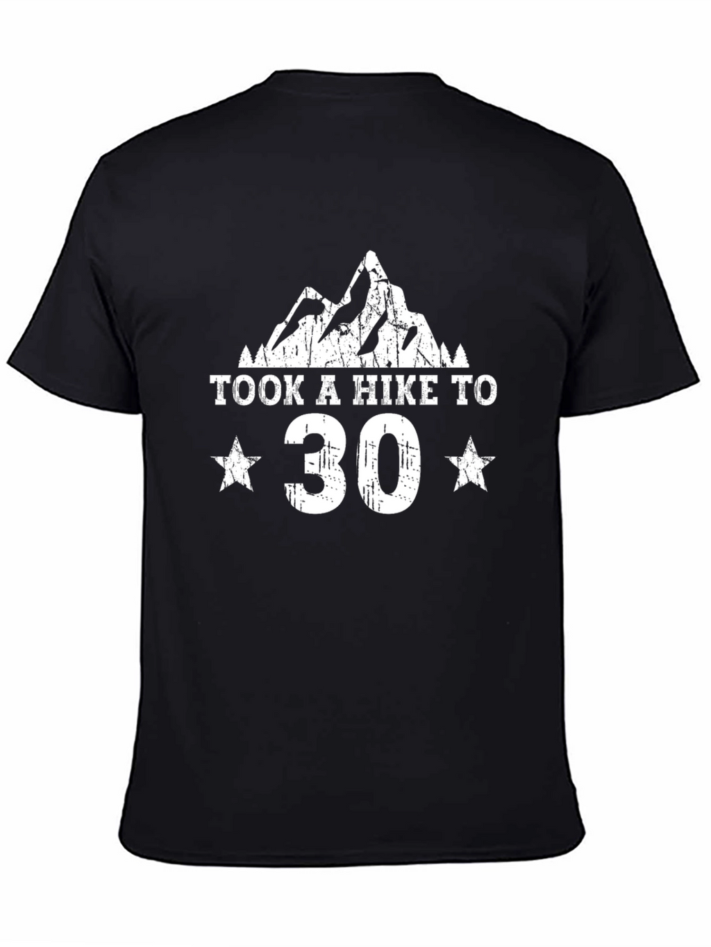 Took a Hike to 30 T-Shirt - Mountain Design