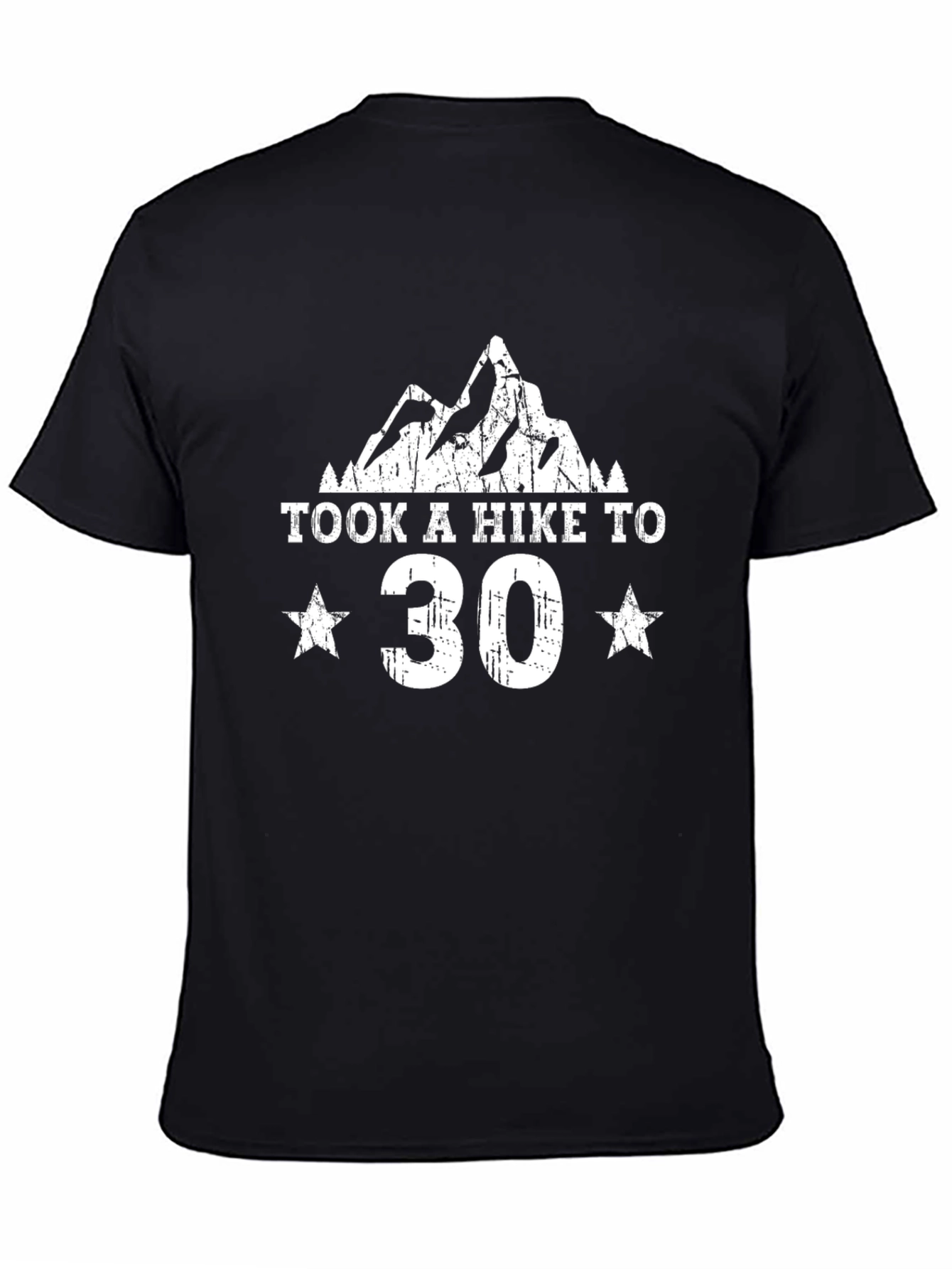 Took a Hike to 30 T-Shirt - Mountain Design