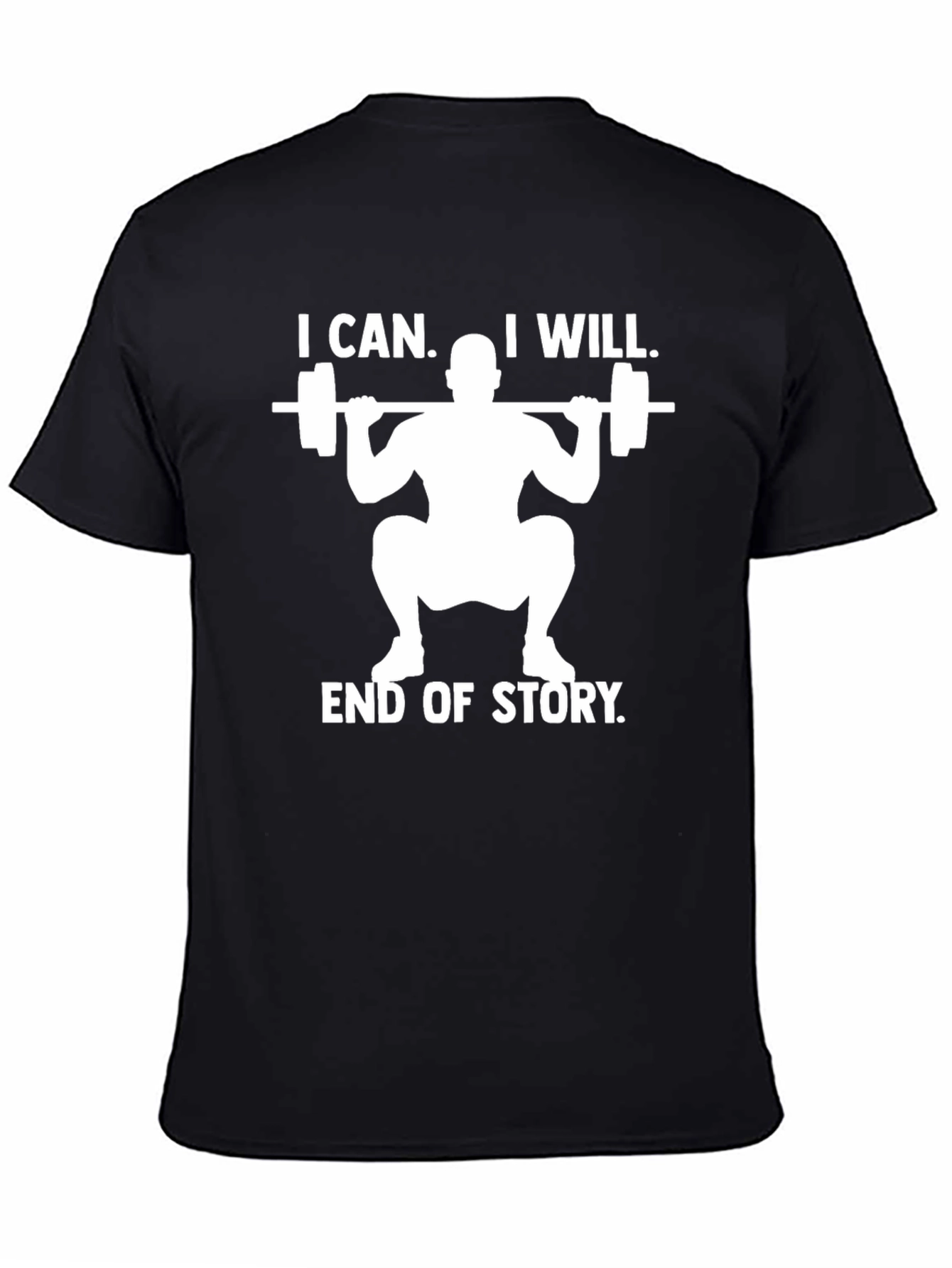 I Can I Will T-Shirt Gym Motivation Weightlifting