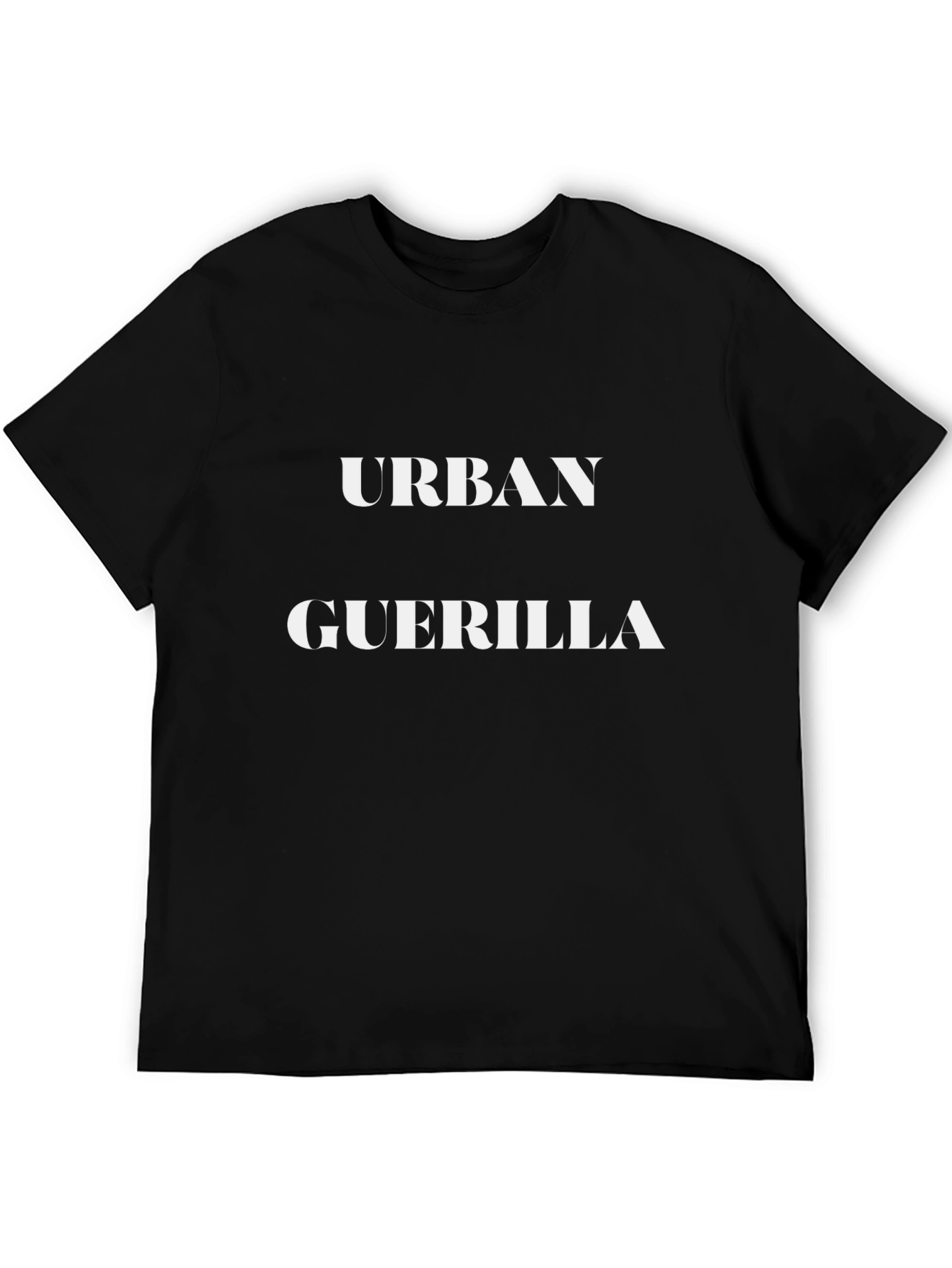 Urban Guerrilla Black Graphic T-Shirt