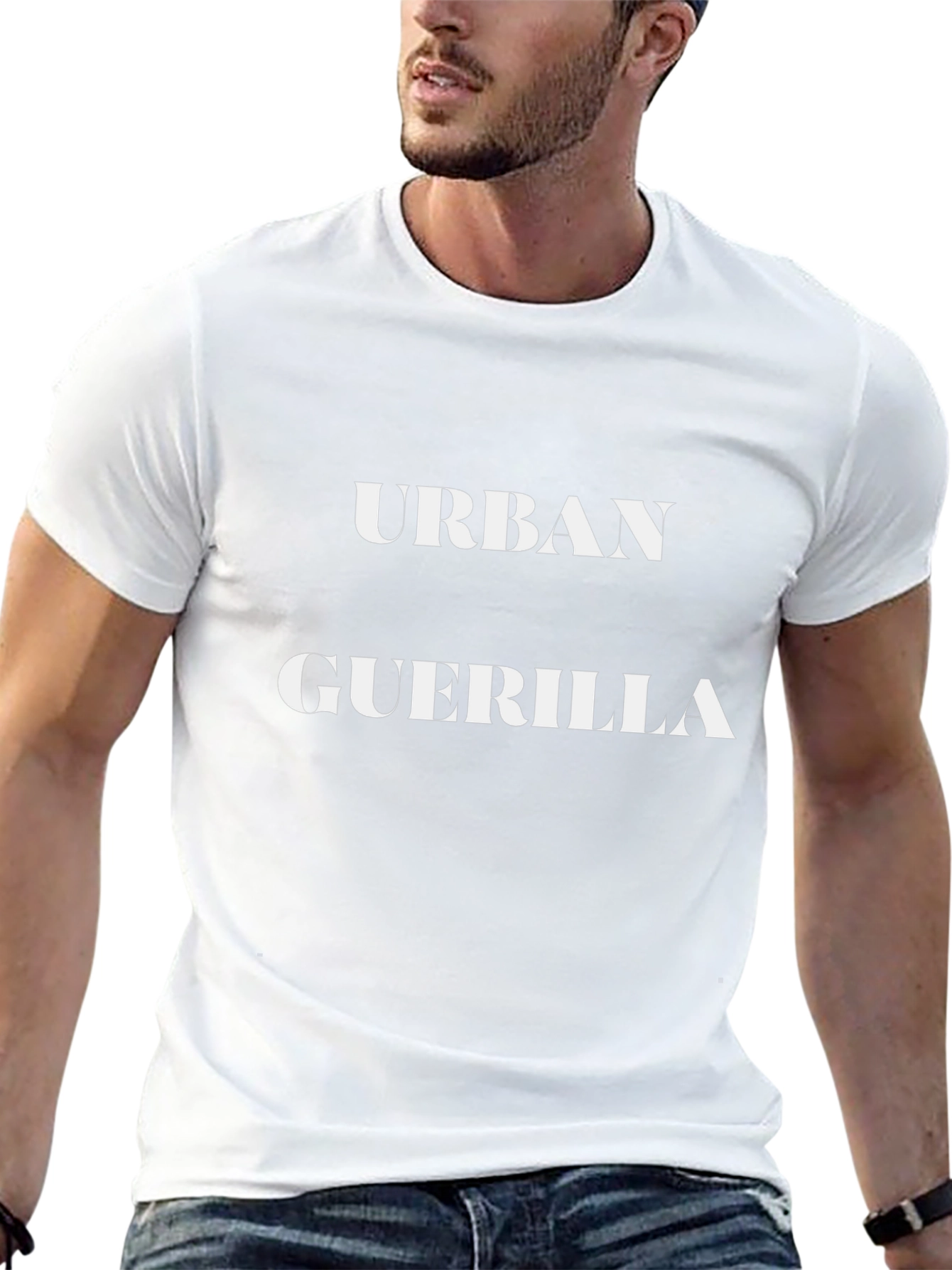 Urban Guerrilla Black Graphic T-Shirt